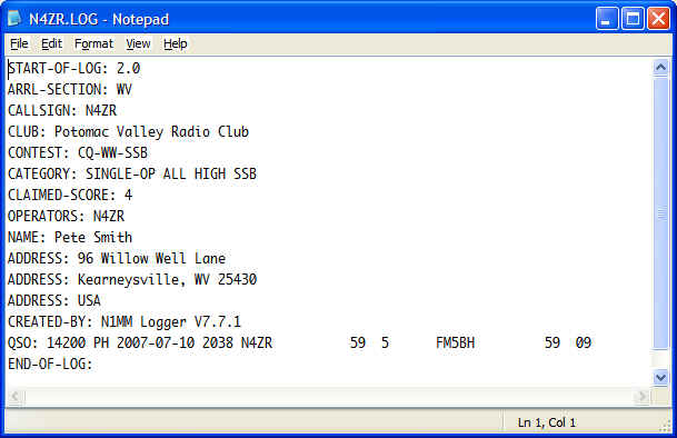 n1mm logger score difference